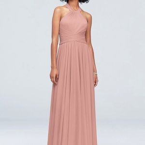 NWT High-Neck Mesh Bridesmaid Dress